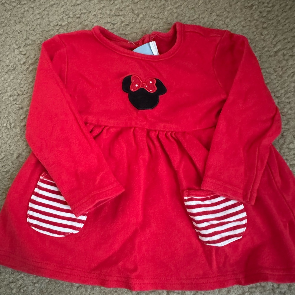 Charming Red Kids Dress with Bow Detail